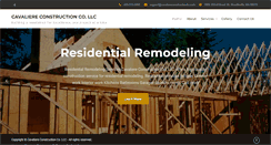 Desktop Screenshot of cavaliereconstructionllc.com